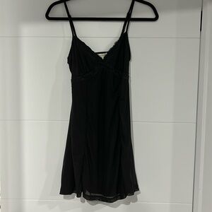 AEROPOSTALE black mini slip dress with lace detail BNWT